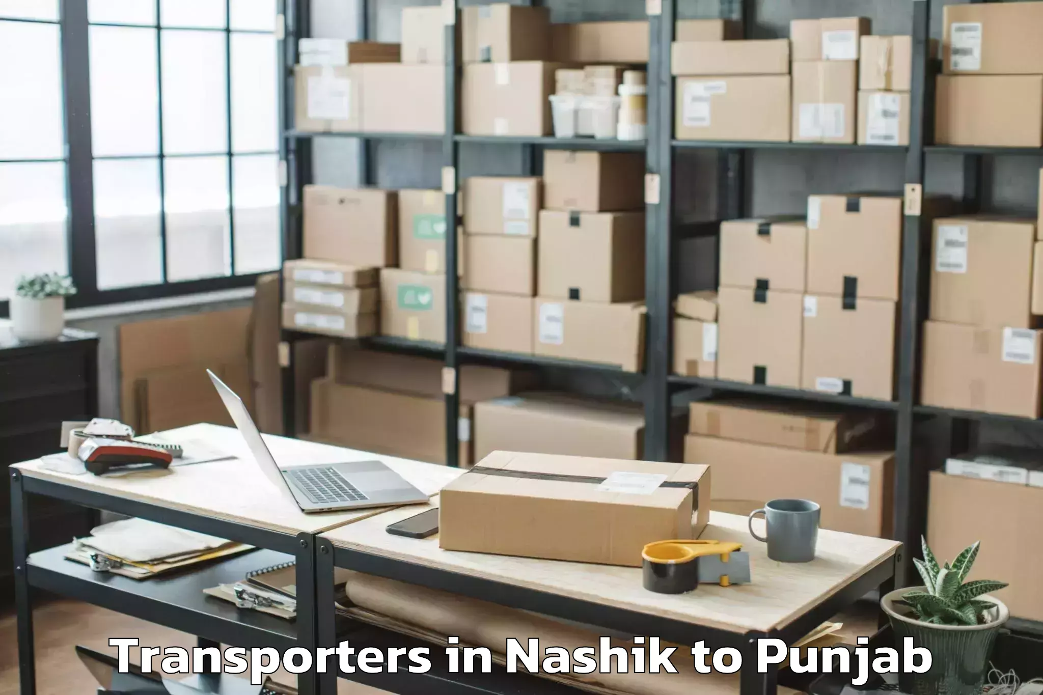 Professional Nashik to Guru Kashi University Talwandi Transporters